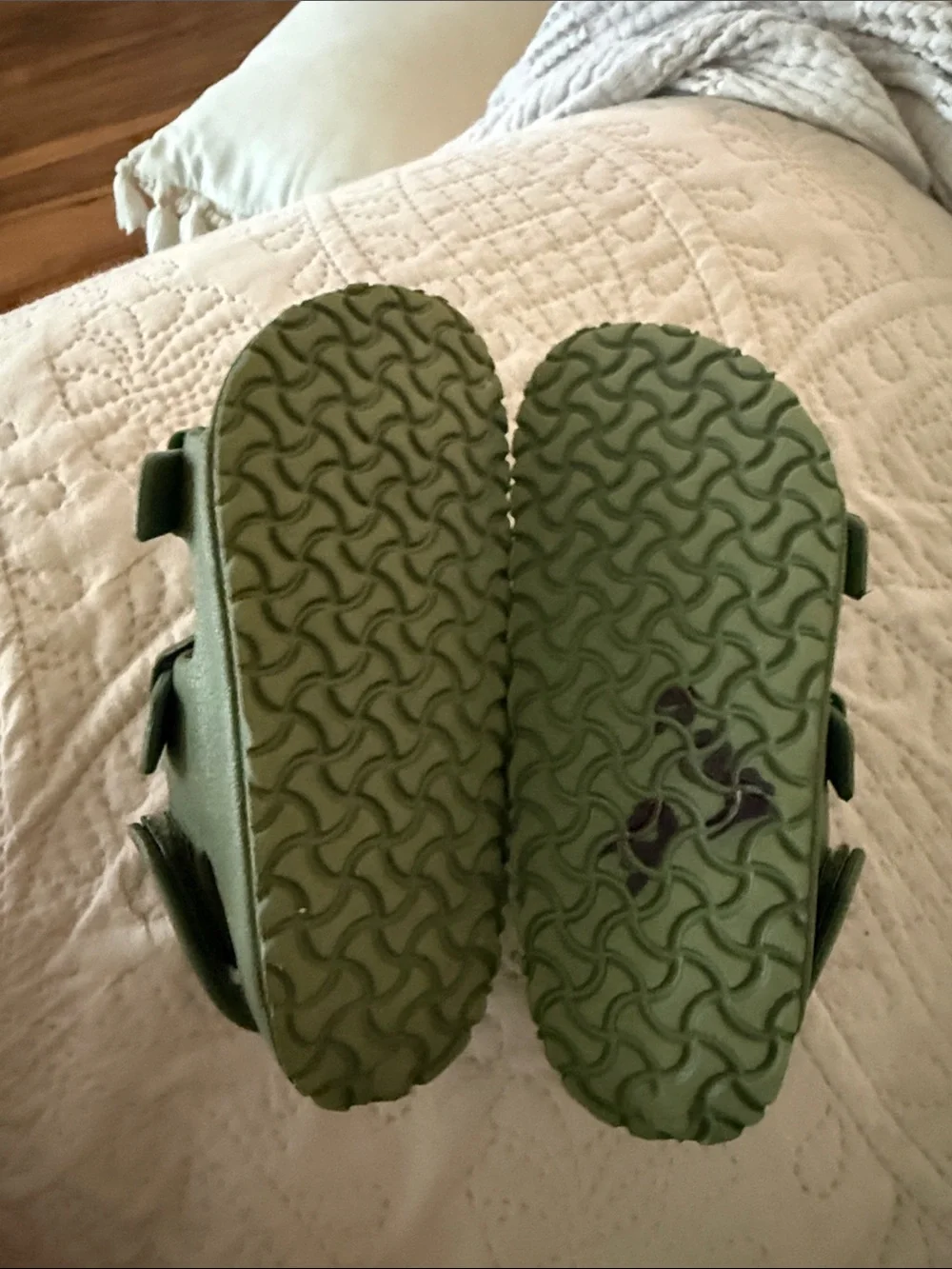 OshKosh B'gosh Olive Green Double Buckle Kids Sandals